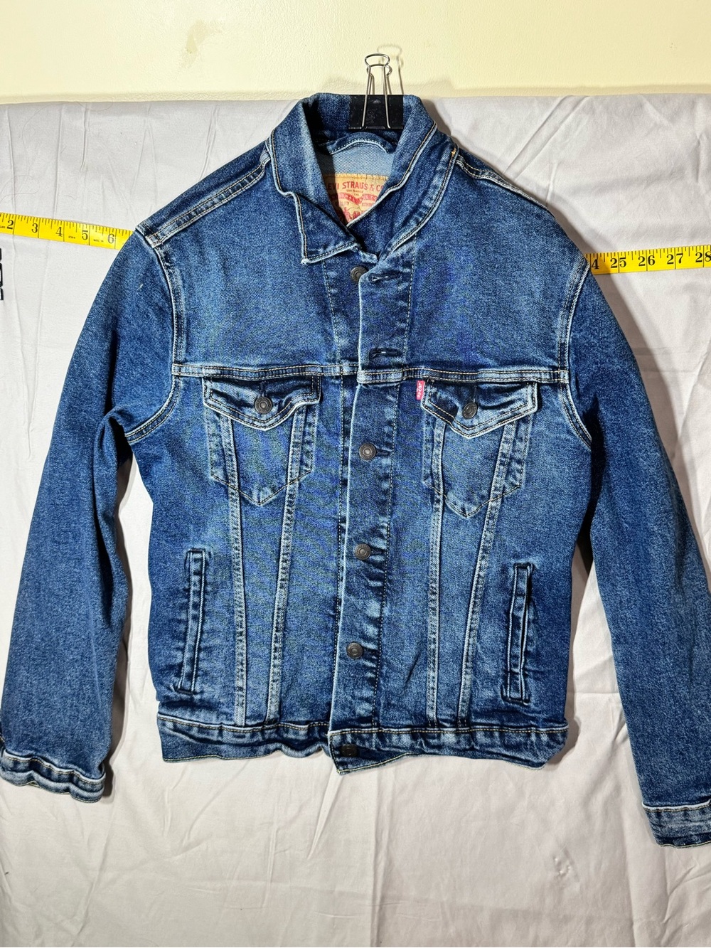 Levi’s Original Trucker Denim Jacket Dark Wash Women’s Small Classic Jean Jacket
